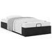 Cadre de lit ottoman sans matelas noir 80x200 cm velours - Photo n°1