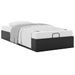 Cadre de lit ottoman sans matelas noir 90x200 cm similicuir - Photo n°3