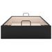 Cadre de lit ottoman sans matelas noir 90x200 cm similicuir - Photo n°5