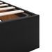 Cadre de lit ottoman sans matelas noir 90x200 cm similicuir - Photo n°9