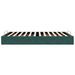 Cadre de lit ottoman sans matelas vert foncé 140x200 cm velours - Photo n°6