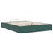 Cadre de lit ottoman sans matelas vert foncé 140x200 cm velours - Photo n°7