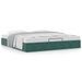 Cadre de lit ottoman sans matelas vert foncé 160x200 cm velours - Photo n°1