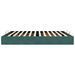 Cadre de lit ottoman sans matelas vert foncé 160x200 cm velours - Photo n°6