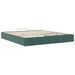 Cadre de lit ottoman sans matelas vert foncé 160x200 cm velours - Photo n°7