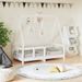 Cadre de lit pour enfant blanc 70x140 cm bois de pin massif - Photo n°2