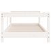 Cadre de lit pour enfant blanc 70x140 cm bois de pin massif - Photo n°4