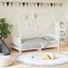Cadre de lit pour enfant blanc 80x160 cm bois de pin massif - Photo n°2