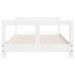 Cadre de lit pour enfant blanc 80x160 cm bois de pin massif - Photo n°4
