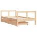 Cadre de lit pour enfant et tiroirs 80x160cm bois de pin massif - Photo n°3