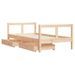 Cadre de lit pour enfant et tiroirs 80x160cm bois de pin massif - Photo n°4