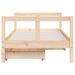 Cadre de lit pour enfant et tiroirs 80x160cm bois de pin massif - Photo n°5