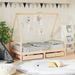 Cadre de lit pour enfant et tiroirs 80x160cm bois de pin massif - Photo n°2