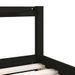Cadre de lit pour enfant tiroirs noir 80x160 cm bois pin massif - Photo n°8