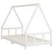 Cadre de lit pour enfants blanc 90x190 cm bois de pin massif - Photo n°6