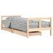 Cadre de lit pour enfants gris 80x200 cm bois de pin massif - Photo n°1
