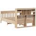 Cadre de lit sans matelas 120x190 cm bois de pin massif - Photo n°8