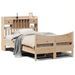 Cadre de lit sans matelas 120x190 cm bois de pin massif - Photo n°2