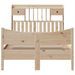 Cadre de lit sans matelas 120x190 cm bois de pin massif - Photo n°4