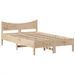 Cadre de lit sans matelas 120x190 cm bois de pin massif - Photo n°5