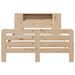 Cadre de lit sans matelas 135x190 cm bois de pin massif - Photo n°4