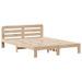 Cadre de lit sans matelas 135x190 cm bois de pin massif - Photo n°5