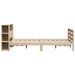 Cadre de lit sans matelas 135x190 cm bois de pin massif - Photo n°7