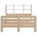 Cadre de lit sans matelas 135x190 cm bois de pin massif - Photo n°4