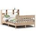 Cadre de lit sans matelas 135x190 cm bois de pin massif - Photo n°2