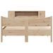 Cadre de lit sans matelas 135x190 cm bois de pin massif - Photo n°4