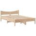 Cadre de lit sans matelas 135x190 cm bois de pin massif - Photo n°5