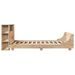 Cadre de lit sans matelas 135x190 cm bois de pin massif - Photo n°7