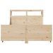 Cadre de lit sans matelas 140x190 cm bois de pin massif - Photo n°4