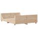 Cadre de lit sans matelas 140x190 cm bois de pin massif - Photo n°5