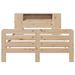 Cadre de lit sans matelas 140x190 cm bois de pin massif - Photo n°4