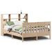 Cadre de lit sans matelas 140x190 cm bois de pin massif - Photo n°2