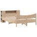 Cadre de lit sans matelas 140x190 cm bois de pin massif - Photo n°3