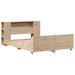 Cadre de lit sans matelas 140x190 cm bois de pin massif - Photo n°3