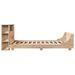 Cadre de lit sans matelas 140x190 cm bois de pin massif - Photo n°7