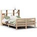 Cadre de lit sans matelas 140x200 cm bois massif de pin - Photo n°2