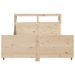 Cadre de lit sans matelas 150x200 cm bois de pin massif - Photo n°4