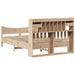 Cadre de lit sans matelas 150x200 cm bois de pin massif - Photo n°8