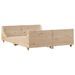 Cadre de lit sans matelas 160x200 cm bois massif de pin - Photo n°5