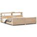 Cadre de lit sans matelas 200x200 cm bois massif de pin - Photo n°2