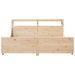 Cadre de lit sans matelas 200x200 cm bois massif de pin - Photo n°4