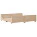 Cadre de lit sans matelas 200x200 cm bois massif de pin - Photo n°5