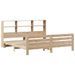 Cadre de lit sans matelas 200x200 cm bois massif de pin - Photo n°3