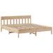 Cadre de lit sans matelas 200x200 cm bois massif de pin - Photo n°5