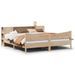 Cadre de lit sans matelas 200x200 cm bois massif de pin - Photo n°2