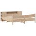 Cadre de lit sans matelas 200x200 cm bois massif de pin - Photo n°3